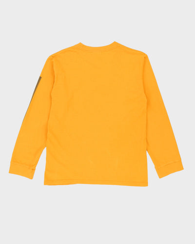 00s Nike Athletics Yellow Long Sleeved T-Shirt - S