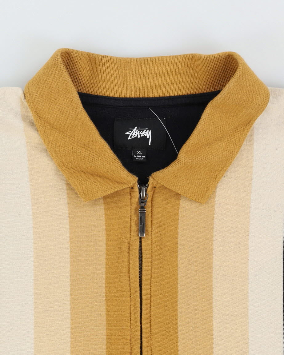 Stussy Preston Full-Zip Polo Shirt - XL