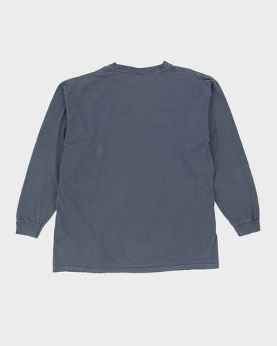 00s Reebok Maui Hawaii Blue Long Sleeved T-Shirt - L
