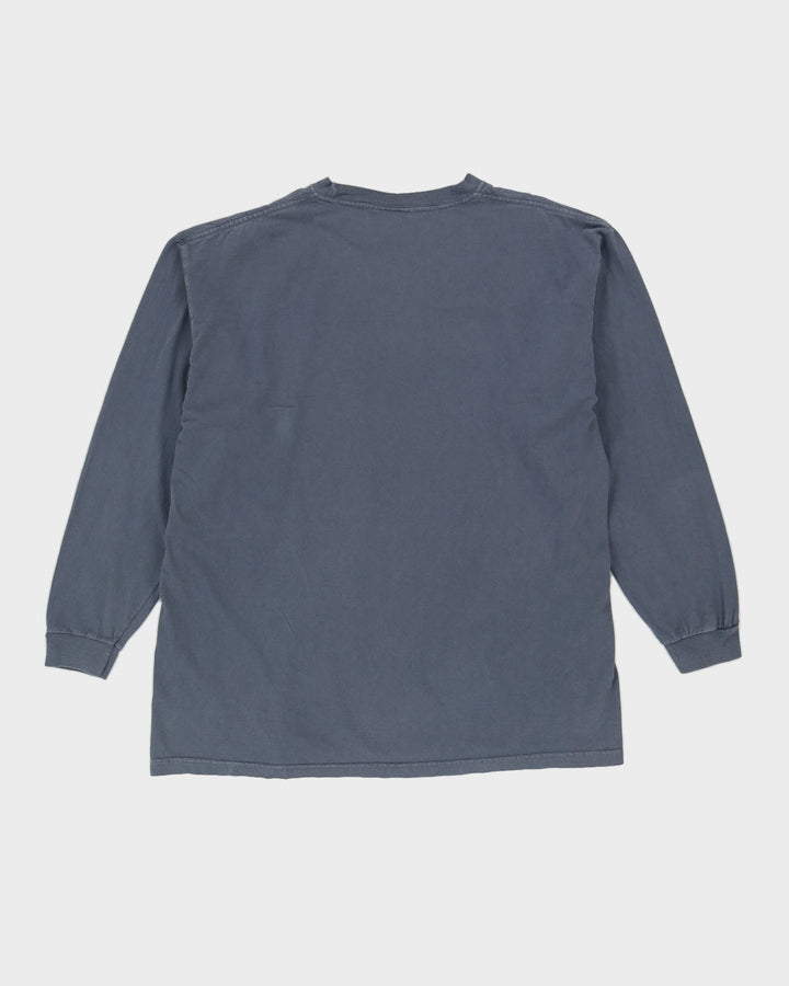 00s Reebok Maui Hawaii Blue Long Sleeved T-Shirt - L