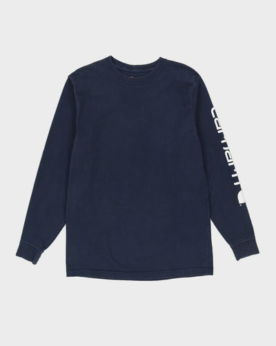 Carhartt Blue Long Sleeved T-Shirt - S