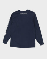 Carhartt Blue Long Sleeved T-Shirt - S
