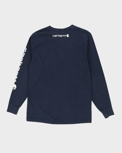 Carhartt Blue Long Sleeved T-Shirt - S