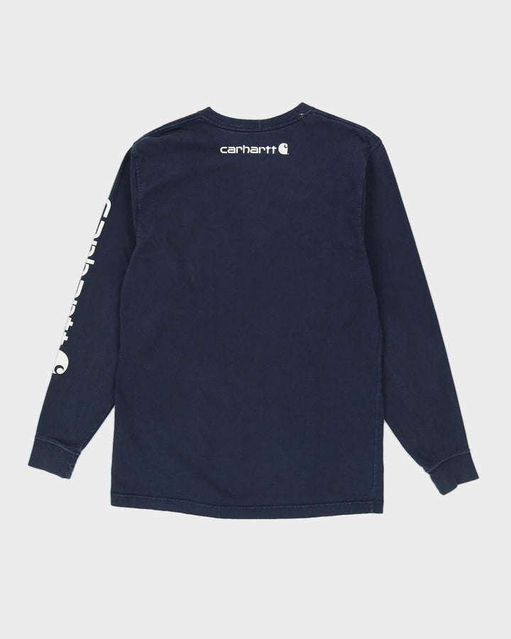 Carhartt Blue Long Sleeved T-Shirt - S