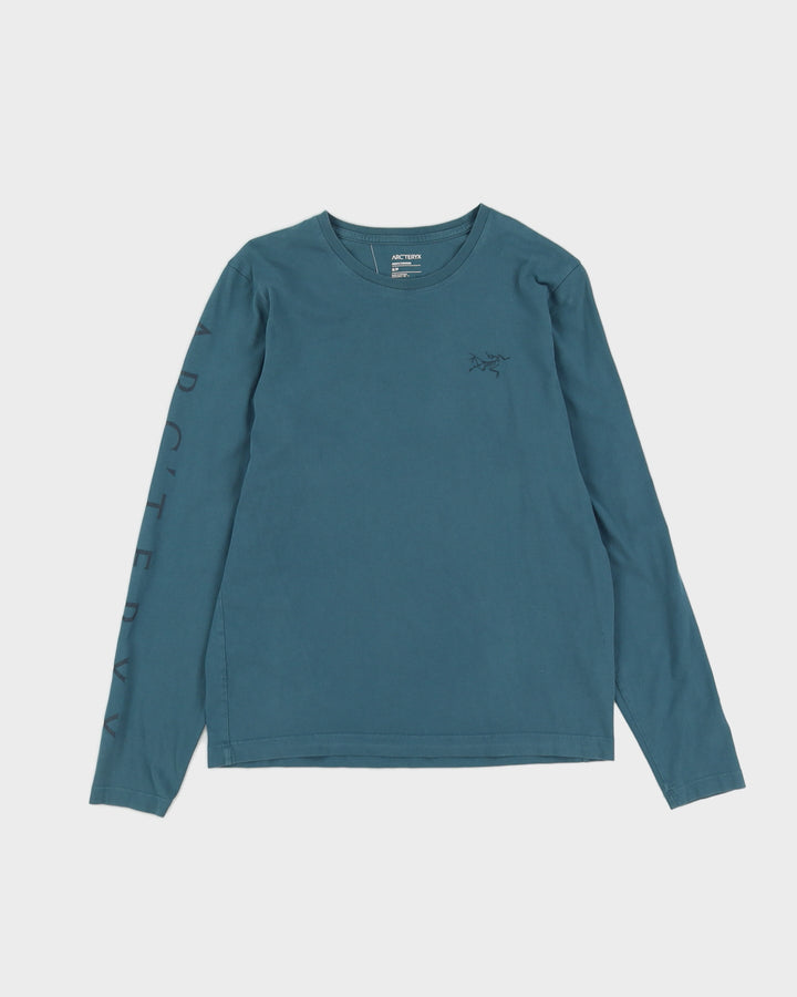 Arc'teryx Blue Sleeve Detailed Long Sleeved T-Shirt - S