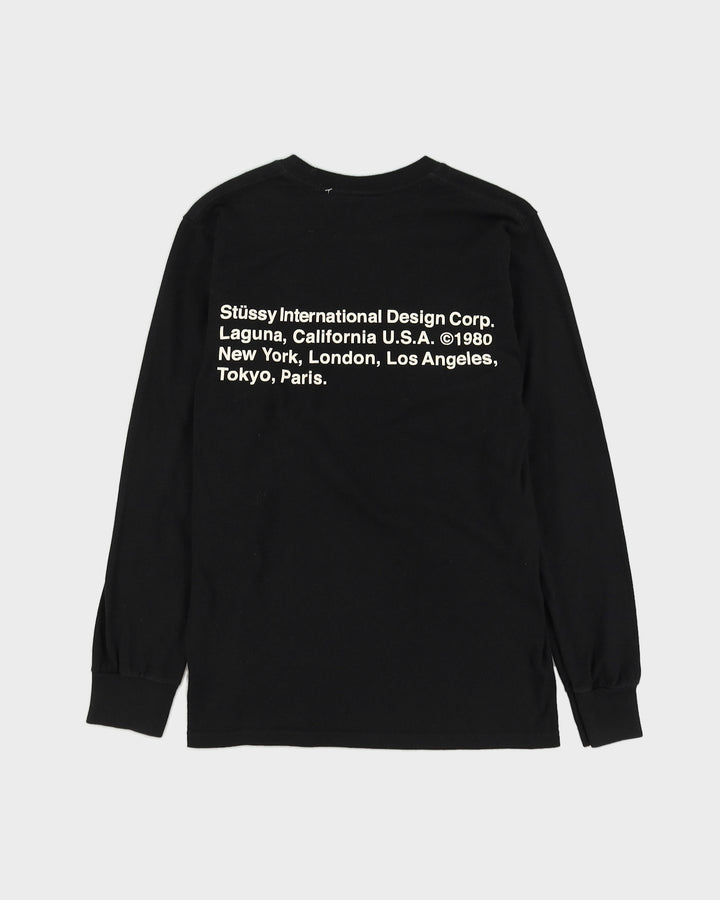 Stussy 8 Ball Corp. Black Long Sleeved T-Shirt - S