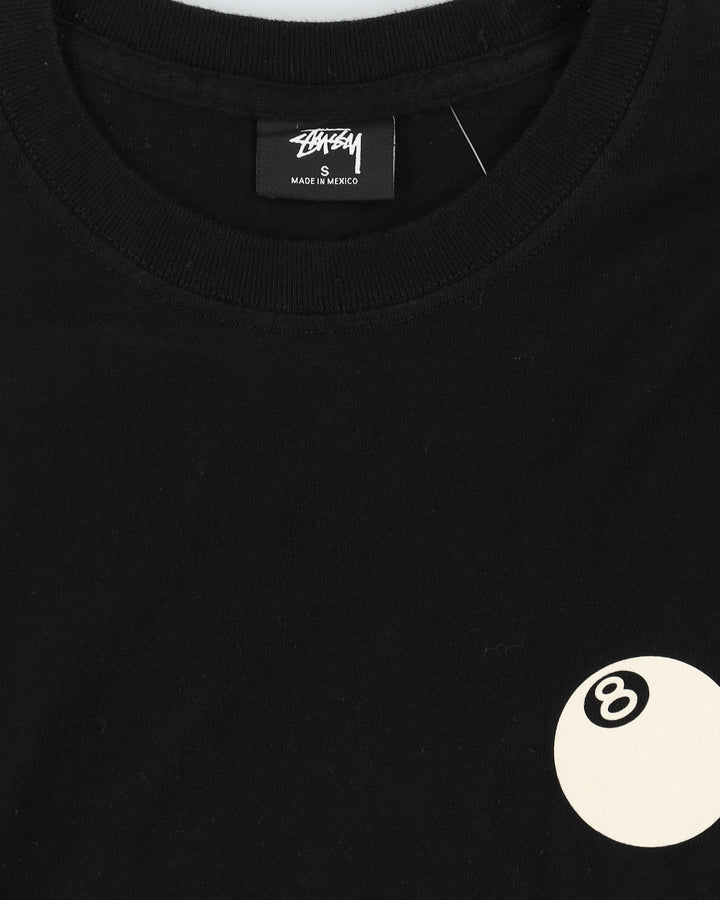 Stussy 8 Ball Corp. Black Long Sleeved T-Shirt - S