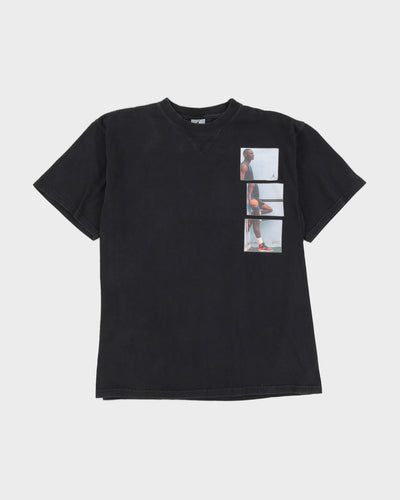 00s Jordan Nike Black T- Shirt With Graphic - L