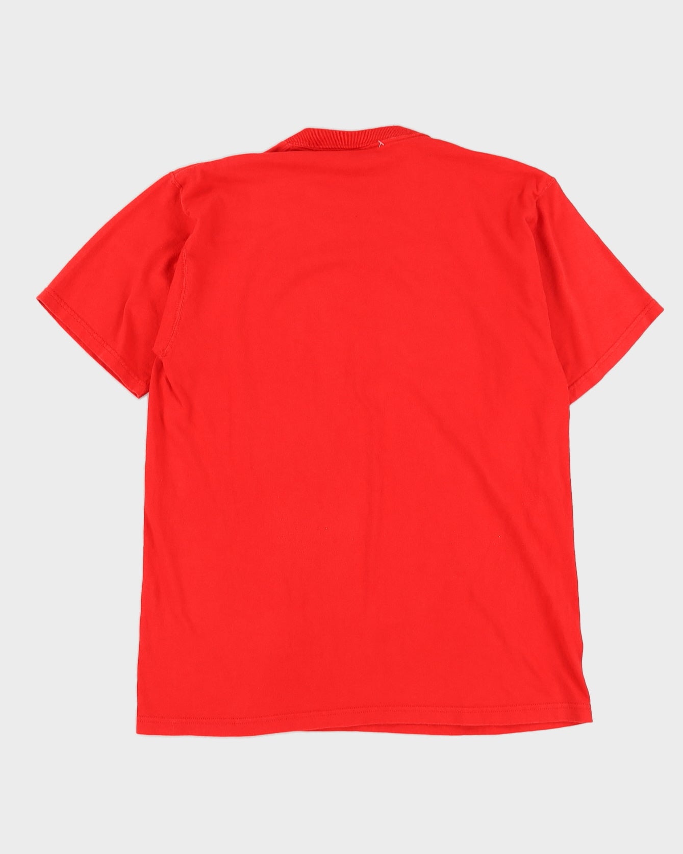 Vintage 90s Fruit Of The Loom Harlem NY Red T-Shirt - L