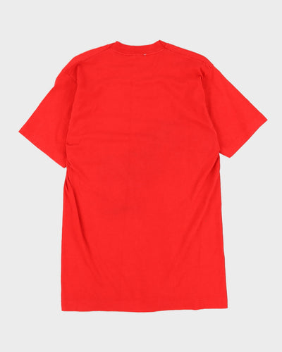 Vintage 1991 Fruit Of The Loom Juneau Alaska Single Stich Red T-Shirt - L