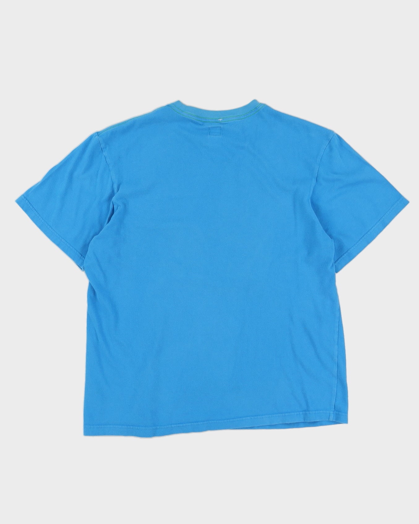 00s Y2K Adidas Blue Embroidered T-Shirt - L