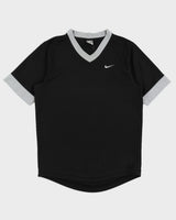 00s Y2K Nike Black V Neck T-Shirt - L