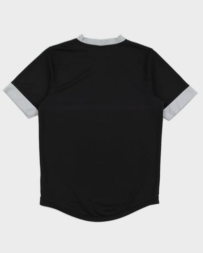 00s Y2K Nike Black V Neck T-Shirt - L