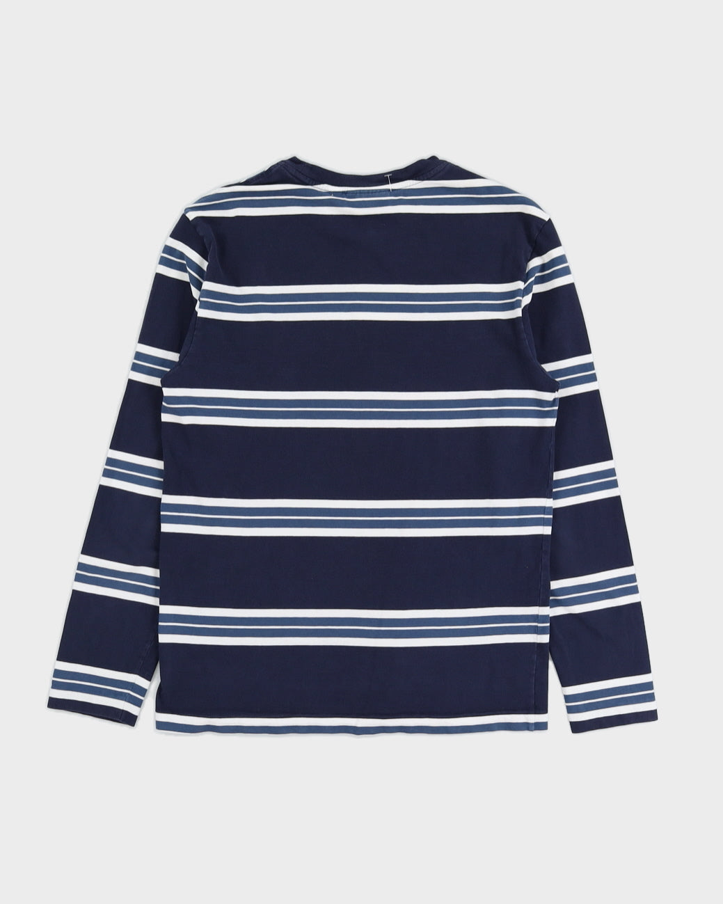Lacoste Blue Striped Long Sleeved T-Shirt - S