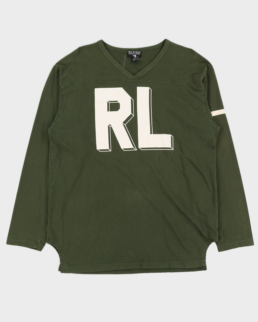 Polo Jeans Co. Green Jersey Long Sleeve T-Shirt - M