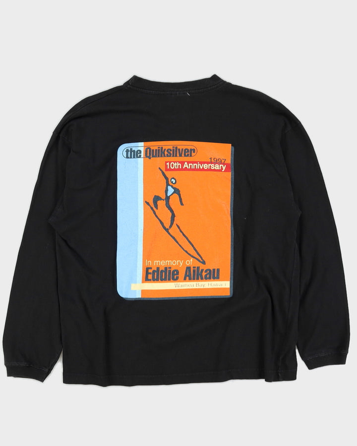 Vintage 90s Quiksilver 1997 10th Anniversary "In Memory of Eddie Aikau" - S
