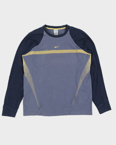 00s Y2K Nike Shox Grey Long Sleeved T-Shirt - M