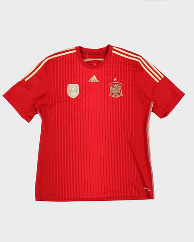2014 Adidas Spain Home Football Shirt - L