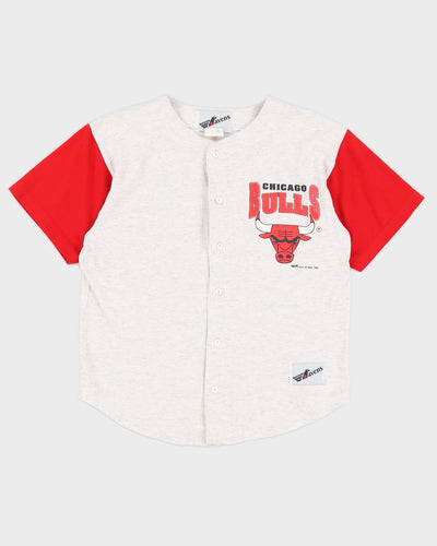 Vintage 1993 Chicago Bulls Button Up T Shirt - L