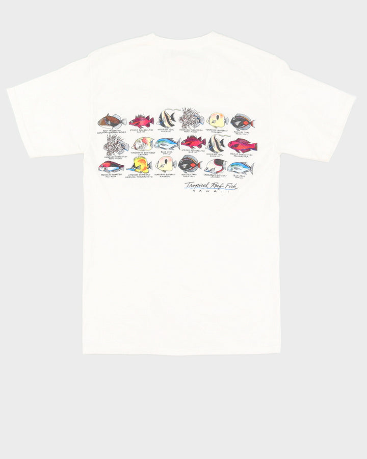 Vintage 90s Tropical Reef Fish T-Shirt - S