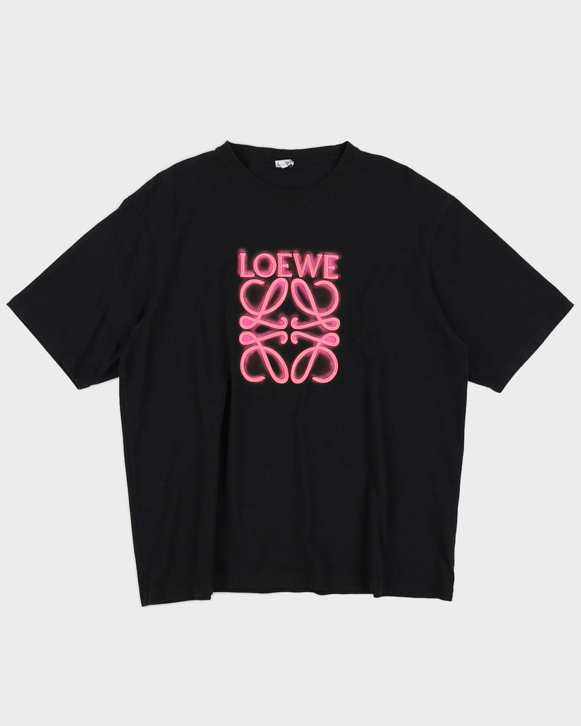Camiseta Loewe Neón Negra Y Rosa Xl – Rokit - Main Image