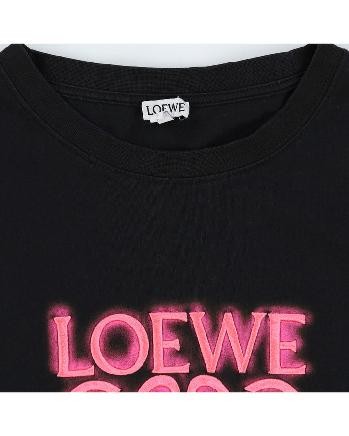 Loewe Black & Pink Neon T-Shirt - XL
