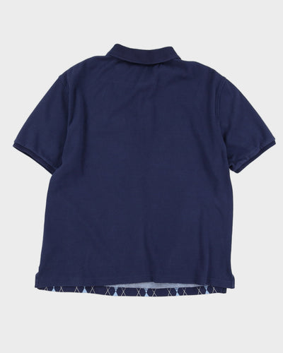 Vintage 90s Claiborne Argyle Polo Shirt - L