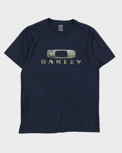 Oakley Navy & Camo Logo Tee - L