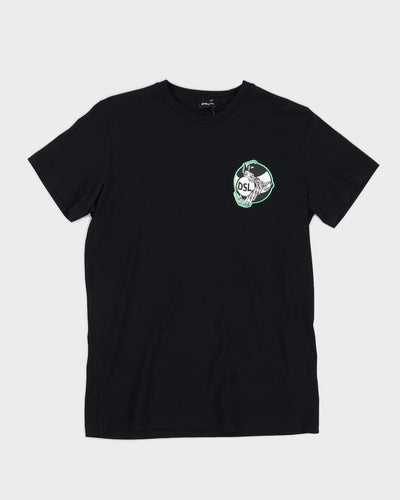 Diesel Black Double Sided Print T-Shirt - M