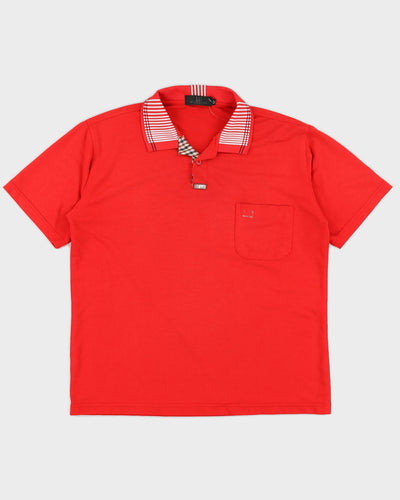 Alfred Dunhill Red Polo Shirt - M