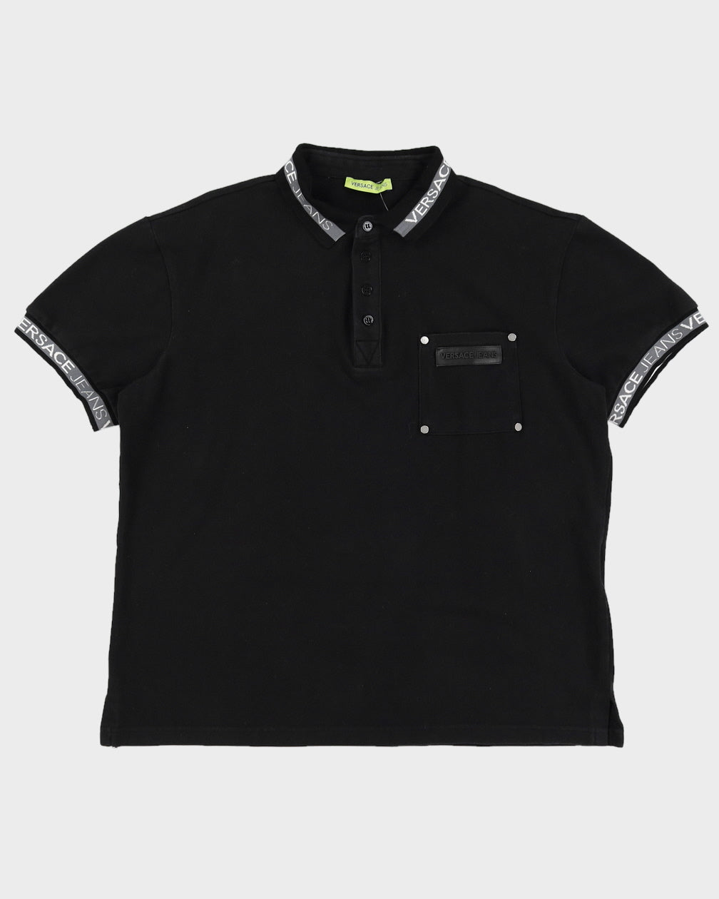 Versace Jeans` Black Polo Shirt - M