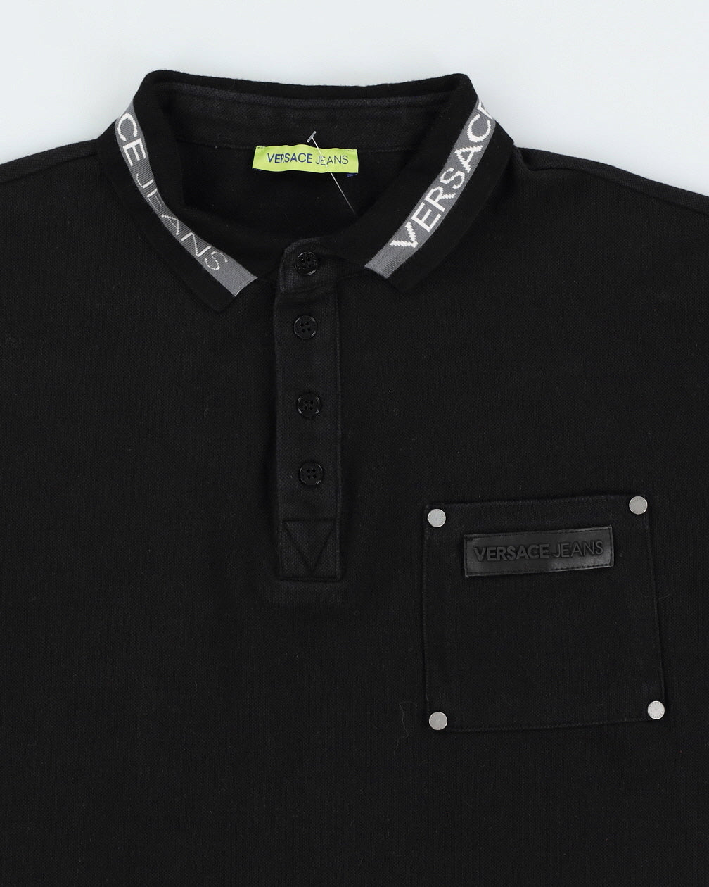 Versace Jeans` Black Polo Shirt - M