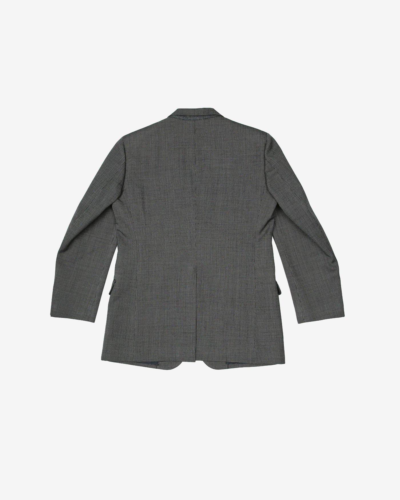 Vintage Melbo Simspon Dark Grey / Black Patterned Two-Piece Suit - L
