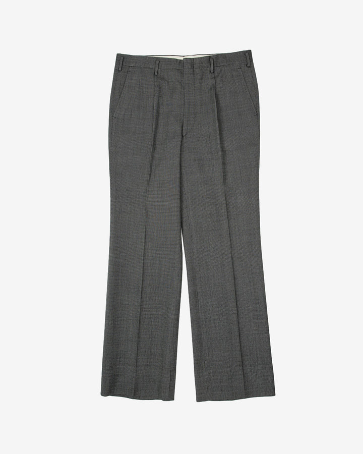 Vintage Melbo Simspon Dark Grey / Black Patterned Two-Piece Suit - L