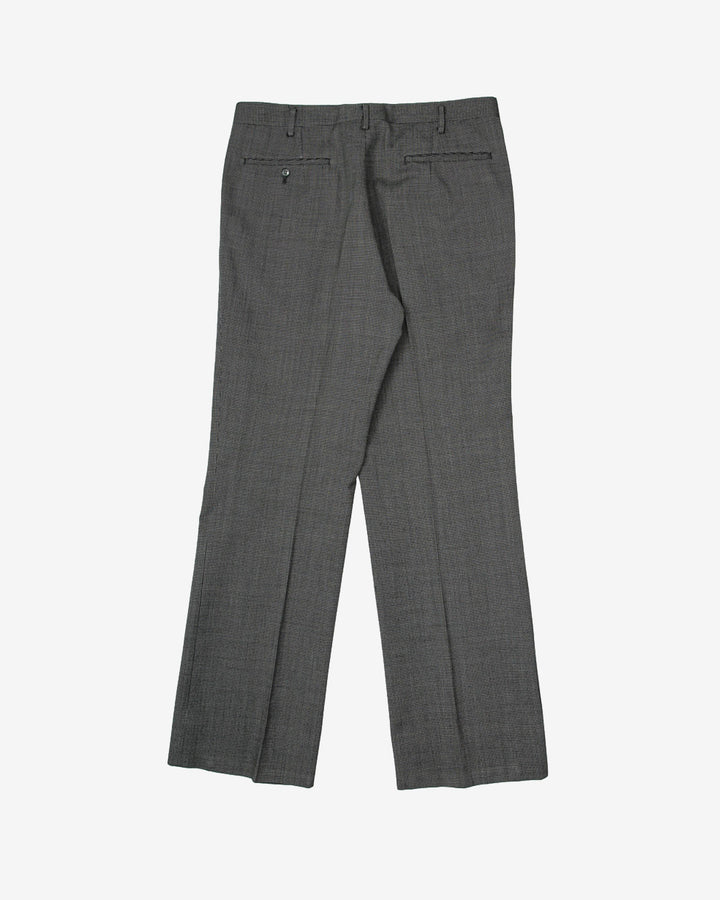 Vintage Melbo Simspon Dark Grey / Black Patterned Two-Piece Suit - L