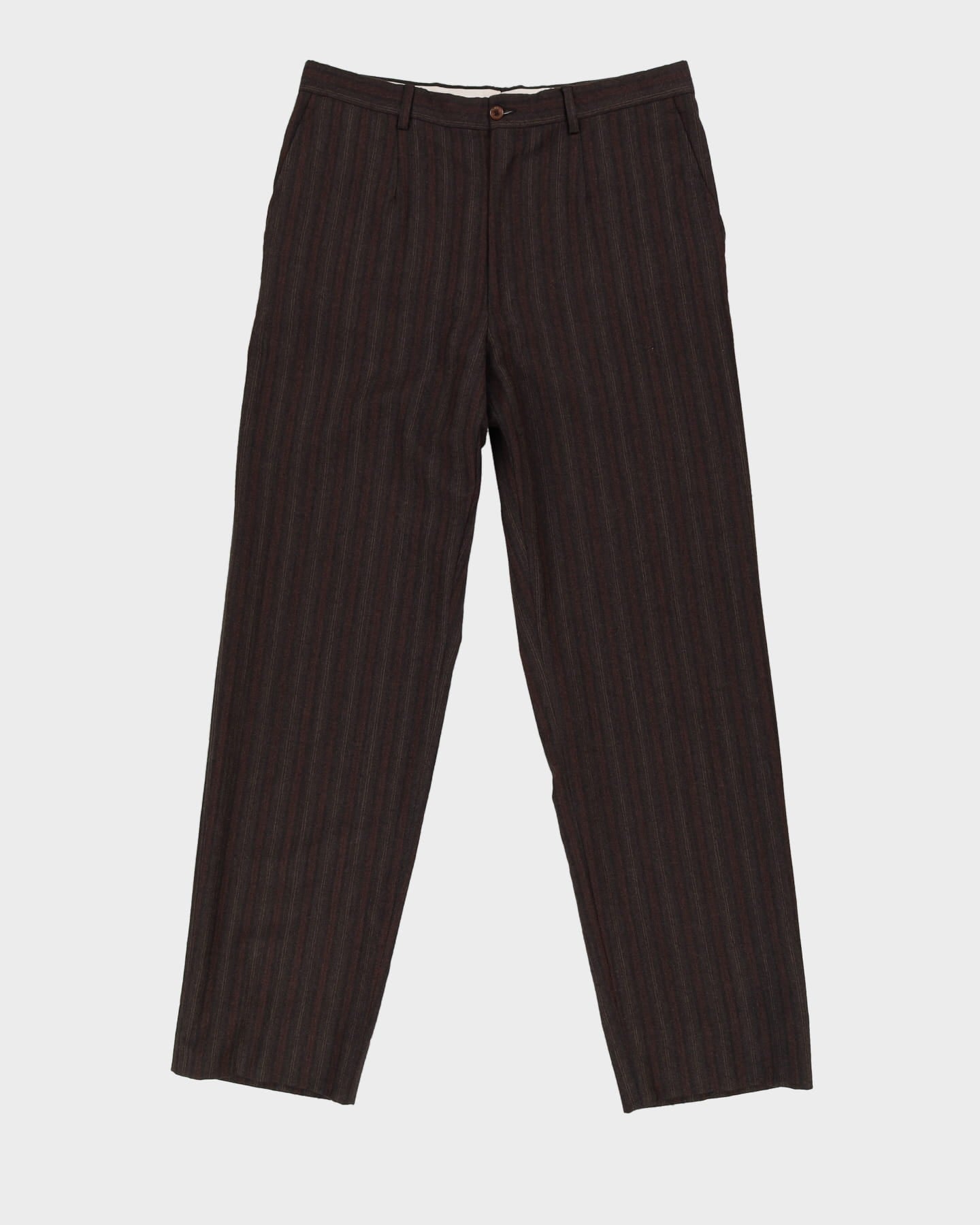 90s Dolce &amp; Gabbana Striped Suit Trousers - W35 L33