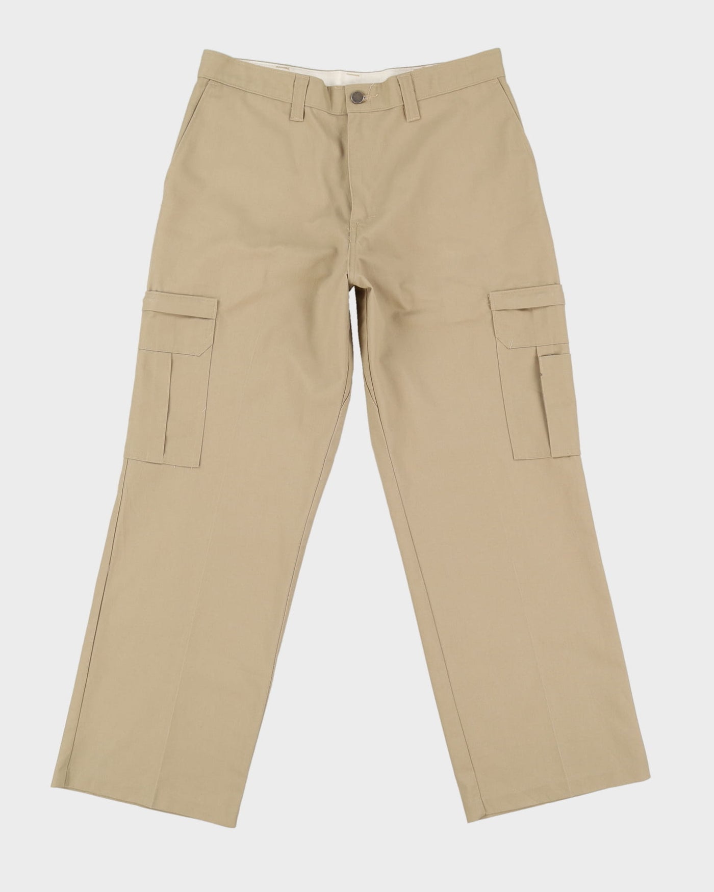 90s Dickies Beige Cargo Workwear Trousers - W34 L30