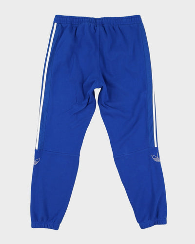 Adidas Blue / White Tracksuit Bottoms - XL
