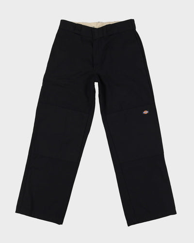Vintage 90s Dickies Black Double Knee Workwear Trousers - W32 L29