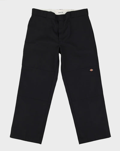 Vintage 90s Deadstock With Tags Dickies Black Double Knee Workwear Trousers - W36 L29