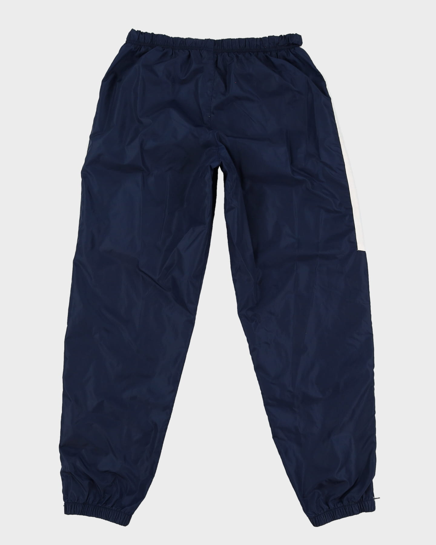 00s Nike Navy / White Shell Tracksuit Bottoms - Size Large W32