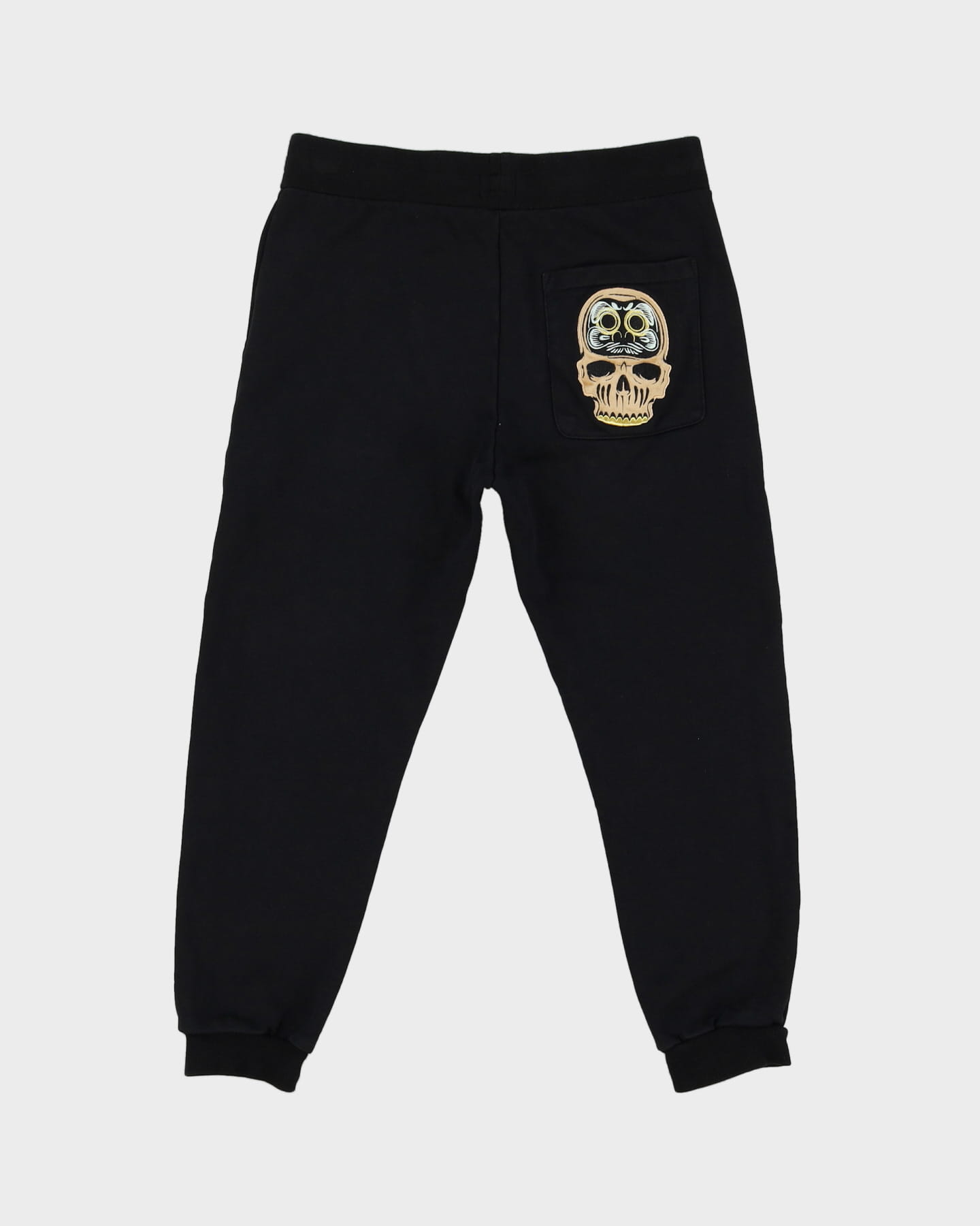 00s Y2K Evisu Black Tracksuit Bottoms - M