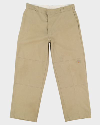 90 Dickies Double Knee Beige Work Pant Trousers - W38 L32