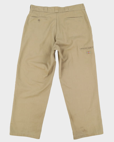 90 Dickies Double Knee Beige Work Pant Trousers - W38 L32