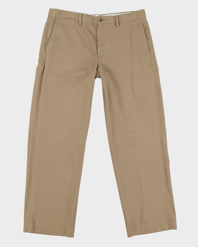 Vintage 90s Eddie Bauer Dark Beige Chino Trousers - W35 L32