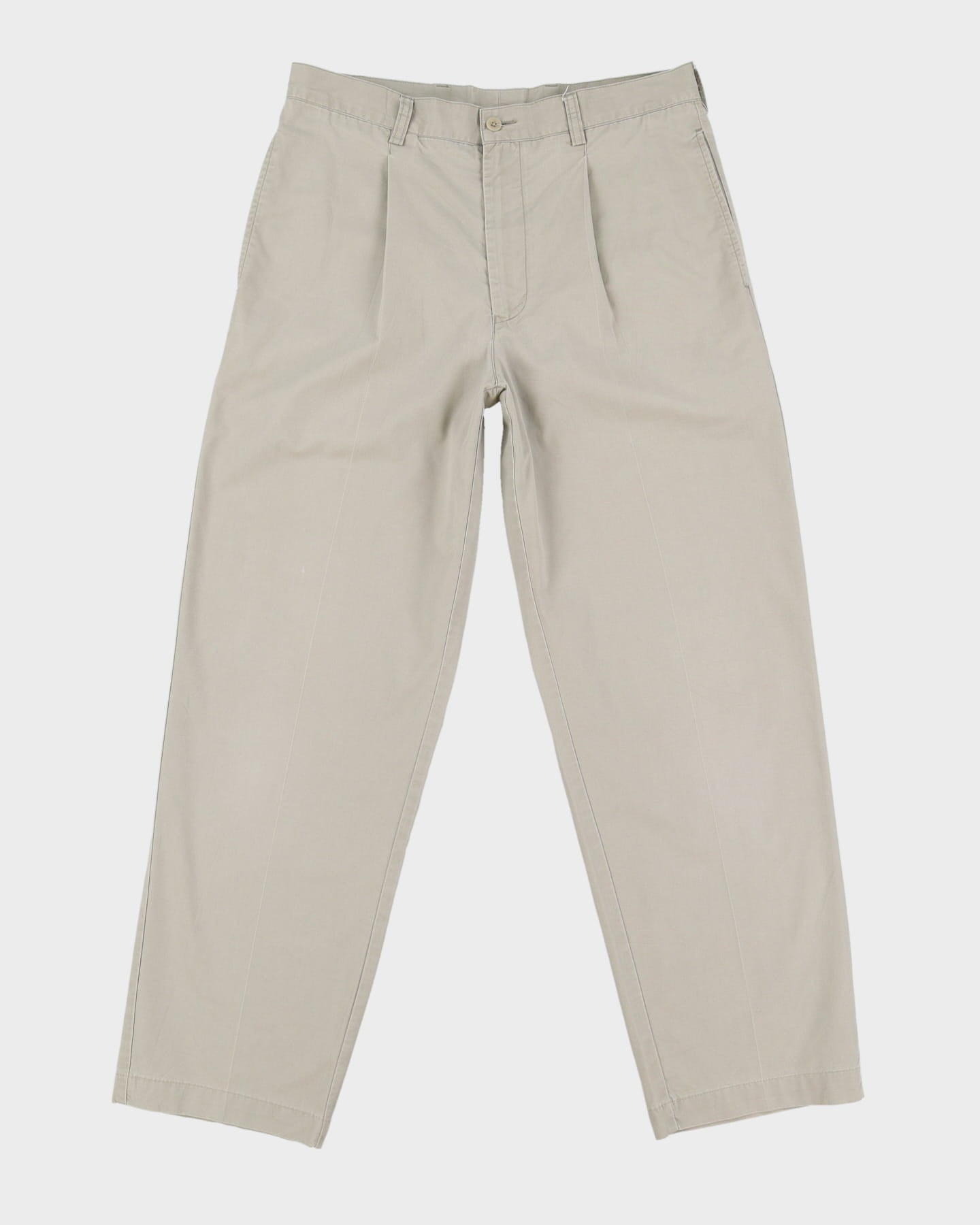 Nautica Grey Casual Pleated Trousers - W32 L32