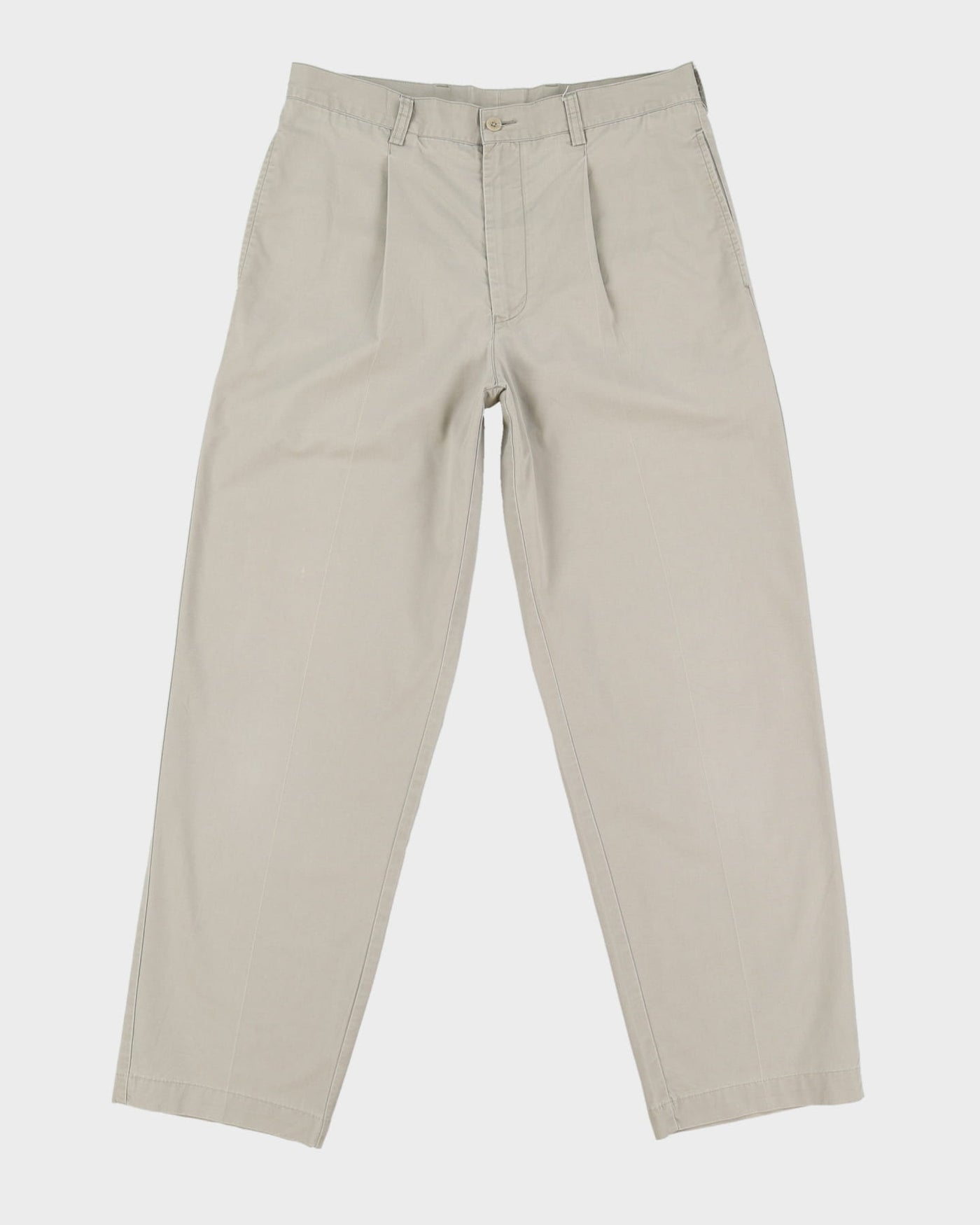 Nautica Grey Casual Pleated Trousers - W32 L32