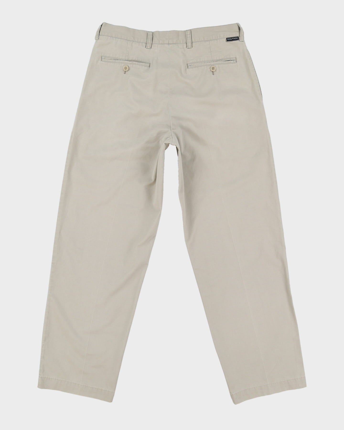 Nautica Grey Casual Pleated Trousers - W32 L32