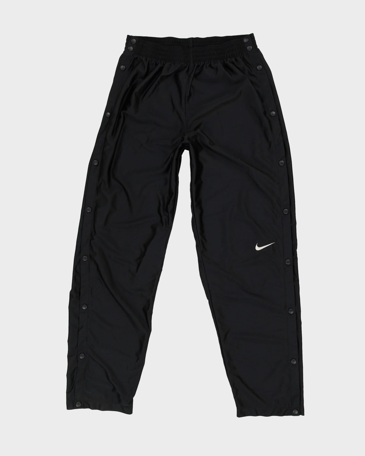 Vintage 90s Nike Black Popper Tracksuit Bottoms - XL