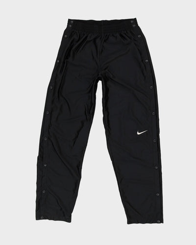 Vintage 90s Nike Black Popper Tracksuit Bottoms - XL